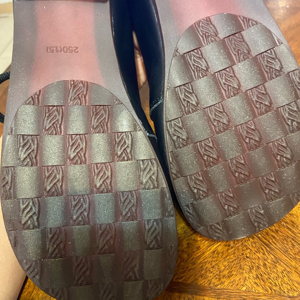 Black Leather Oxford Shoes 40 - Picture 3 of 7
